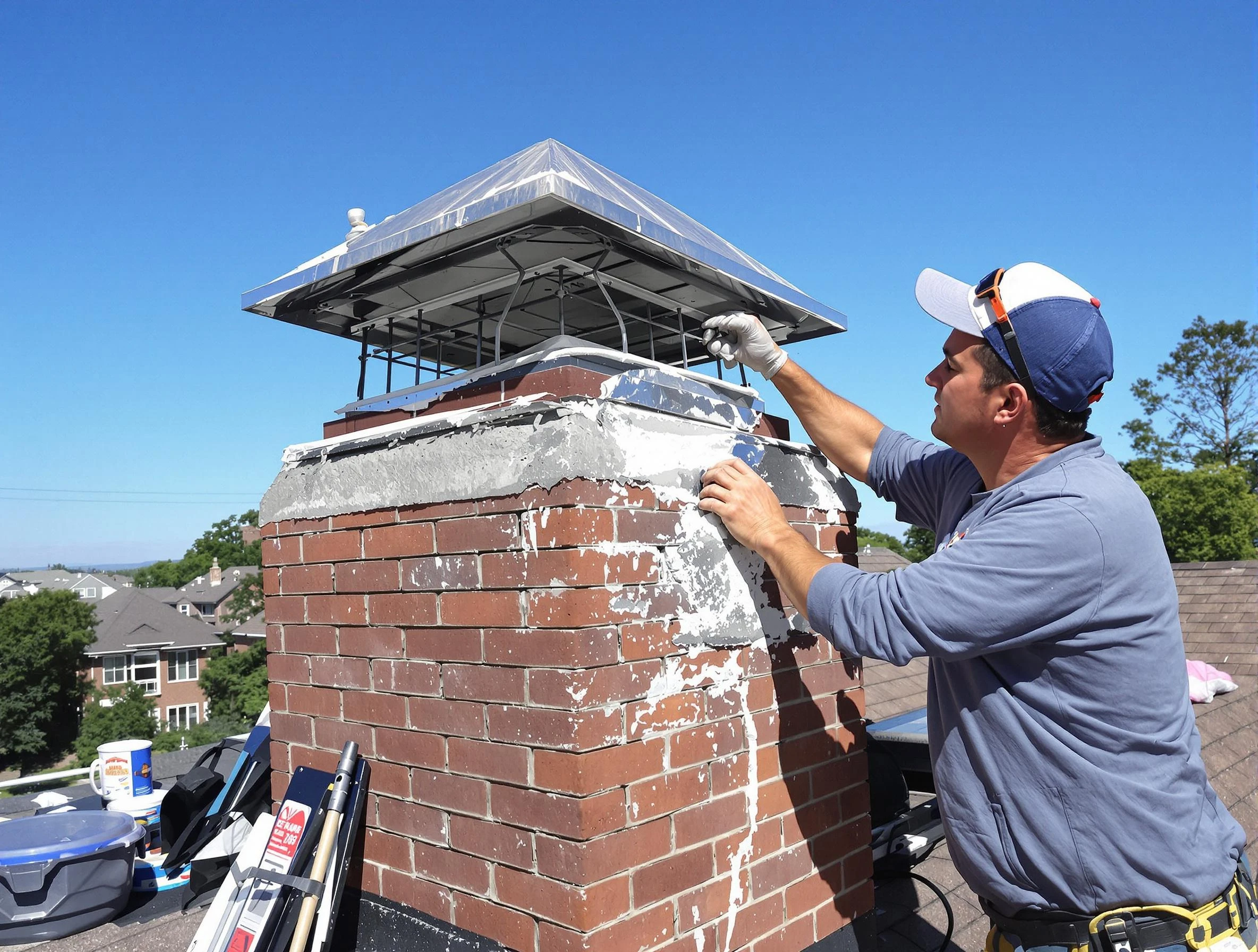 Chimney Crown Services in East Windsor