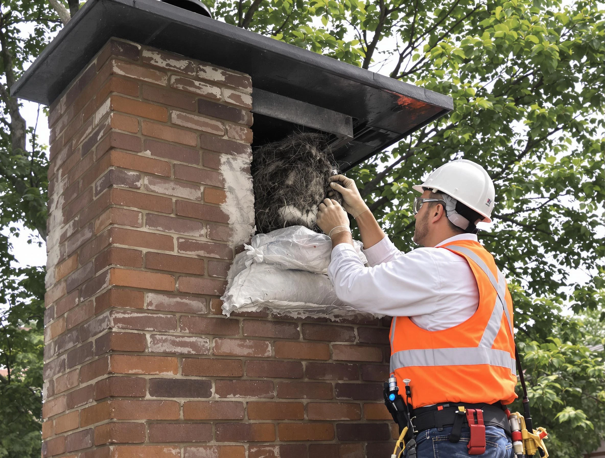 Humane removal of debris and animals by East Windsor Chimney Sweep in East Windsor, NJ