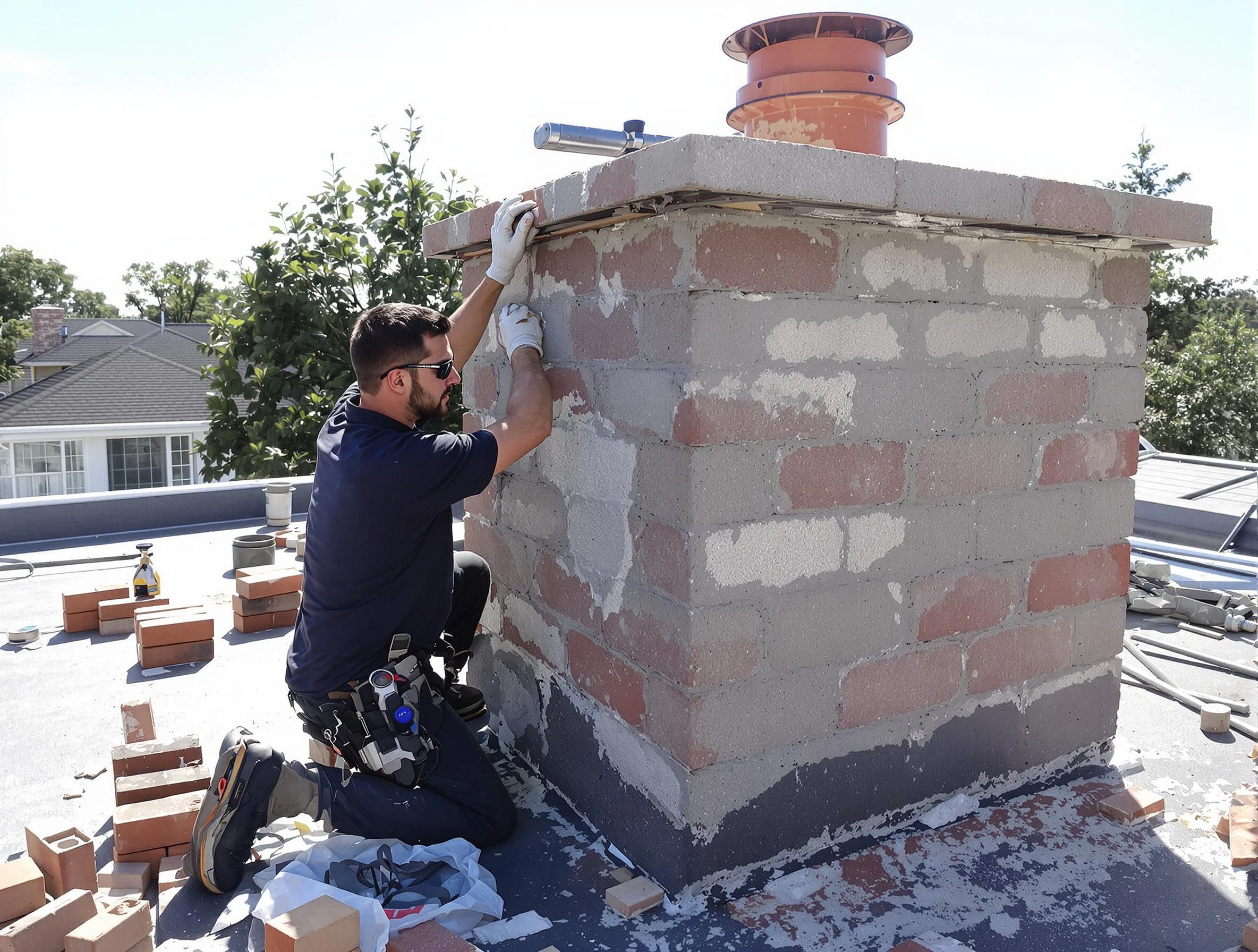 Advanced chimney repair process by East Windsor Chimney Sweep in East Windsor, NJ