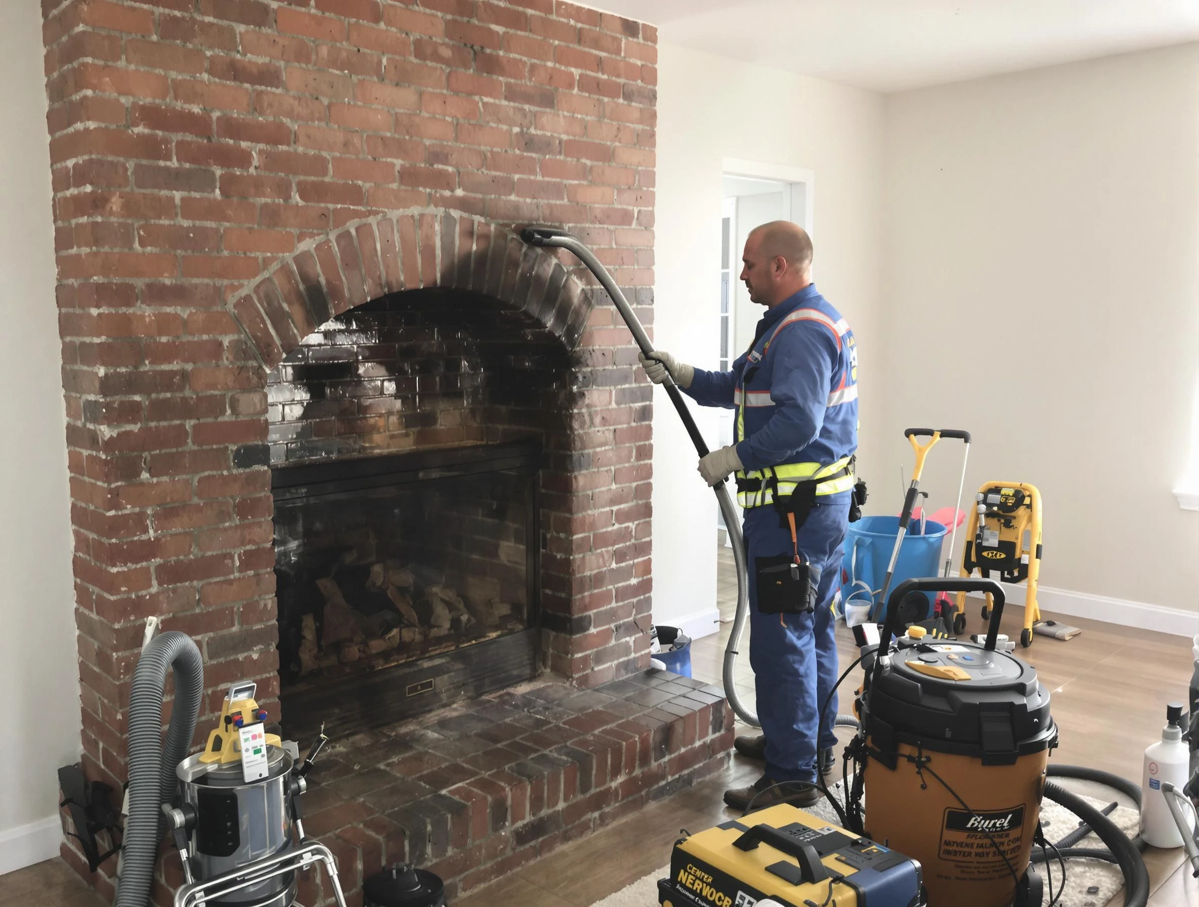 East Windsor Chimney Sweep expert performing detailed chimney sweep in East Windsor, NJ